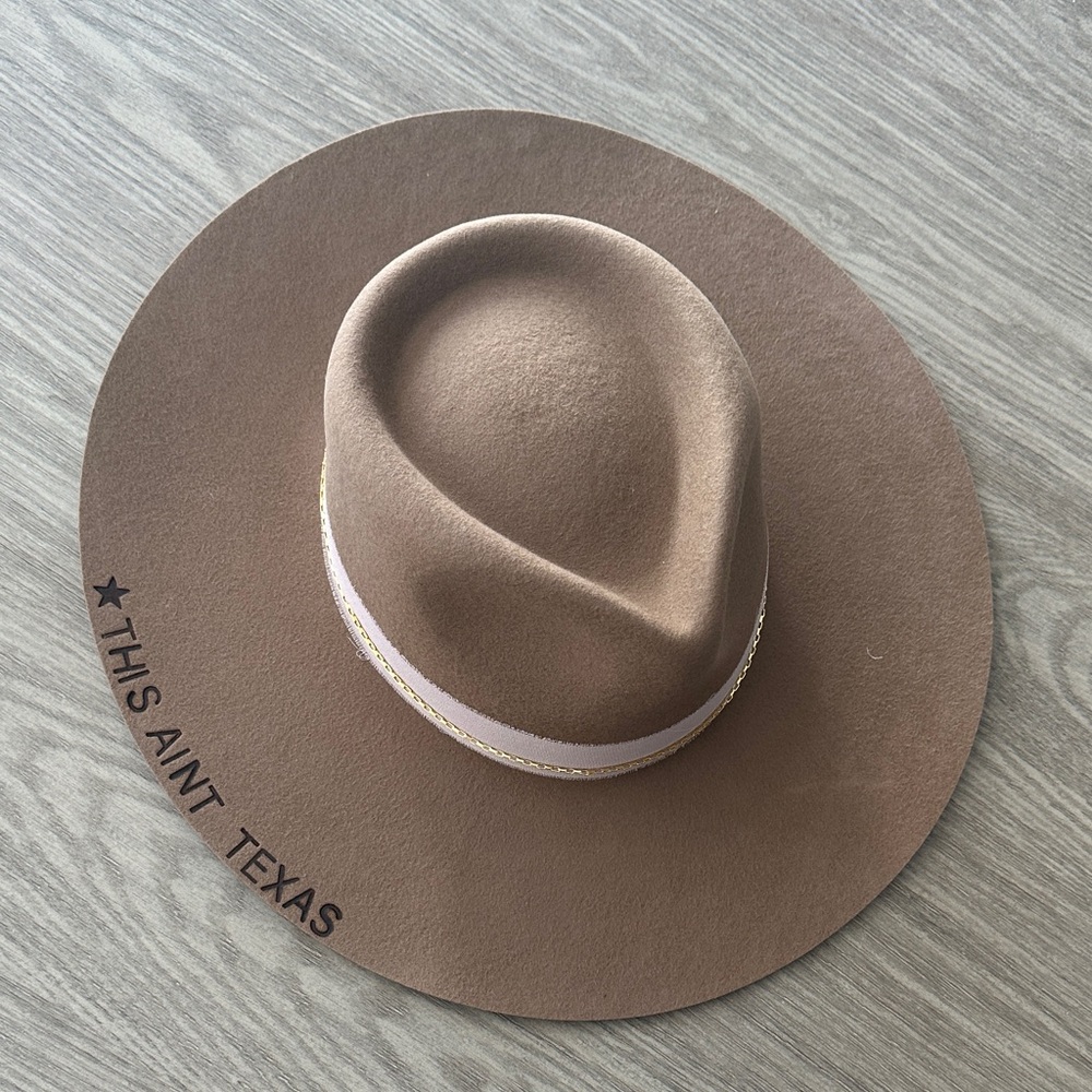 Brim & Branded Rancher Hat “This Ain’t Texas”